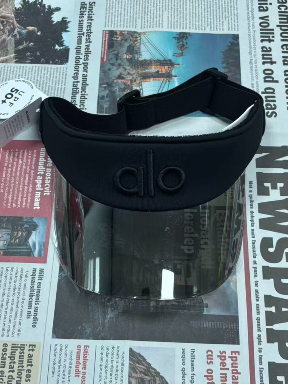 Alo Yoga Airlift Solar Visor Black 🧢 Outdoor Sports Cap